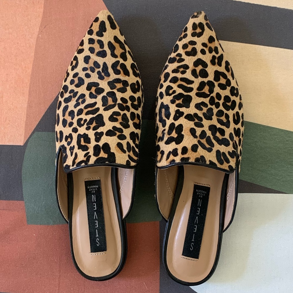 STEVEN by Steve Madden Leopard Mules